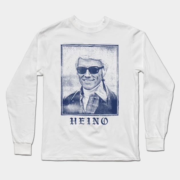 Heino ∆∆∆ Retro Punkstethic Schlager Design Long Sleeve T-Shirt by DankFutura